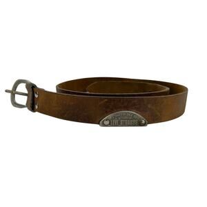 Vintage Levi Strauss Original Riveter Brown Cowhide Leather Belt Men’s Size 40